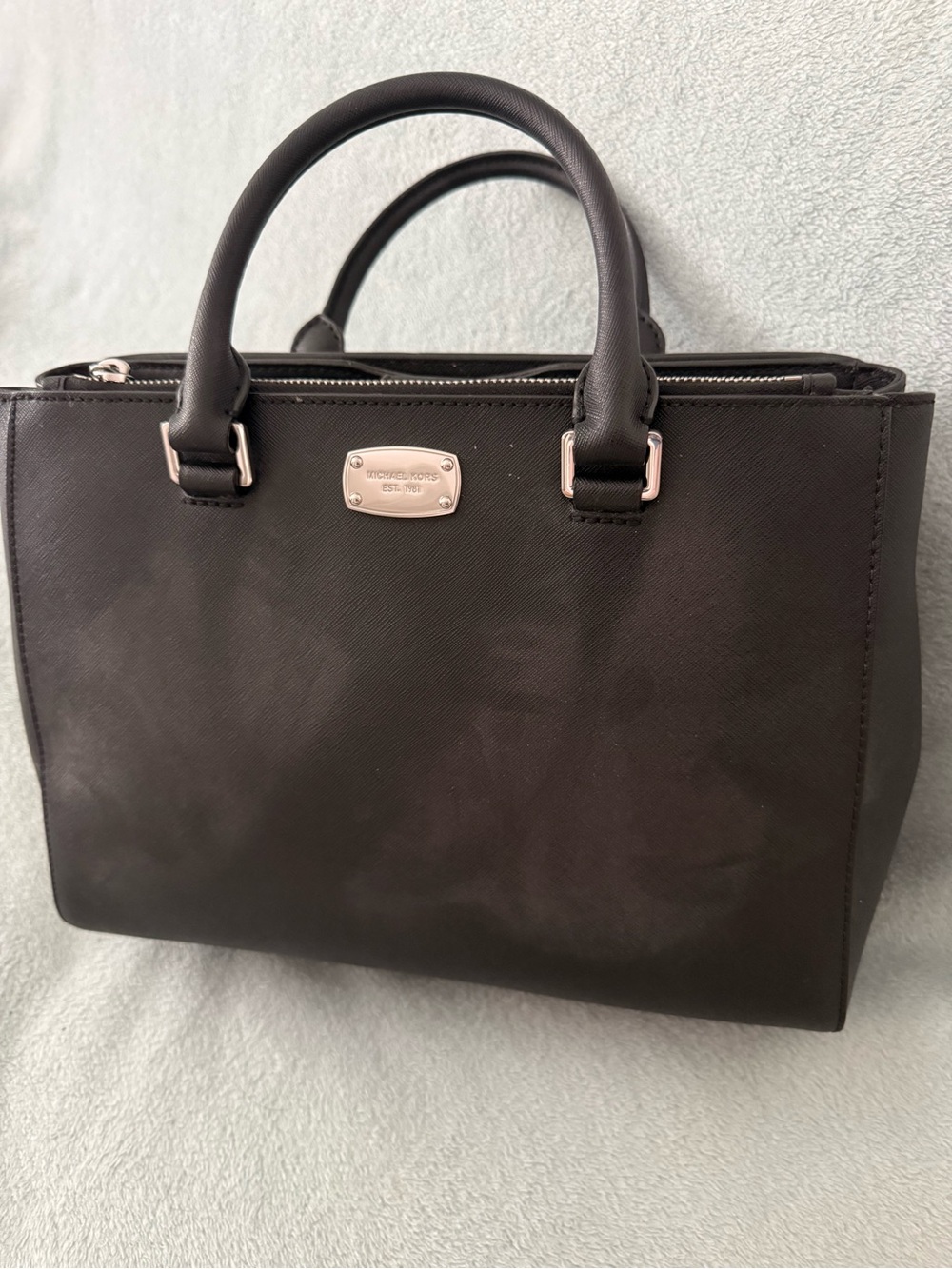 Michael Kors Black Saffiano Satchel
